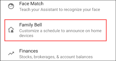 Choose "Family Bell" from the list.