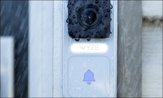 Wyze doorbell in the rain